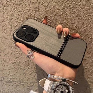 Sang Trọng Bao Da Điện Thoại Chống Sốc Họa Tiết Vân Gỗ Cho iphone15 pro max 14 13 12 11 pro max 14 15 plus xs max xr 7 8 plus 12 13 Ốp