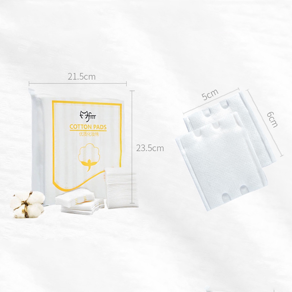 Bông Tẩy Trang Cho Mẹ 222 Miếng Cotton Pads BABIONE 3 Lớp Sợi Tự Nhiên Mềm Mịn Thấm Hút
