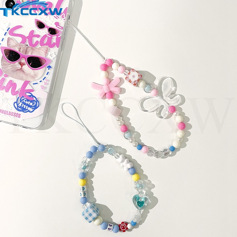 Dễ Thương Dây Đeo Điện Thoại Bằng acrylic Chống Thất Lạc Hình Thỏ / Hoa Xinh Xắn