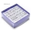 Set 24 Đôi Bông Tai Nhựa Mạ Bạc Thời Trang Bán Sỉ