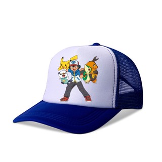 Mũ Lưỡi Trai Phối Lưới Thoáng Khí Họa Tiết Hoạt Hình pikachu Phong Cách hip hop Cho Bé