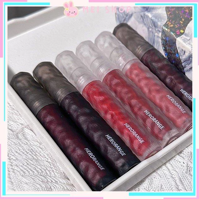 Son Kem Lì HERORANGE Version Rock Matte Velvet Chất Son Bùn Mềm Mịn Có Hộp Vỏ Nhấm - HR291