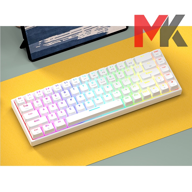 Bàn phím cơ ColorReco C068 - LED RGB - Hotswap 5 pin - Không dây 3 mode ...