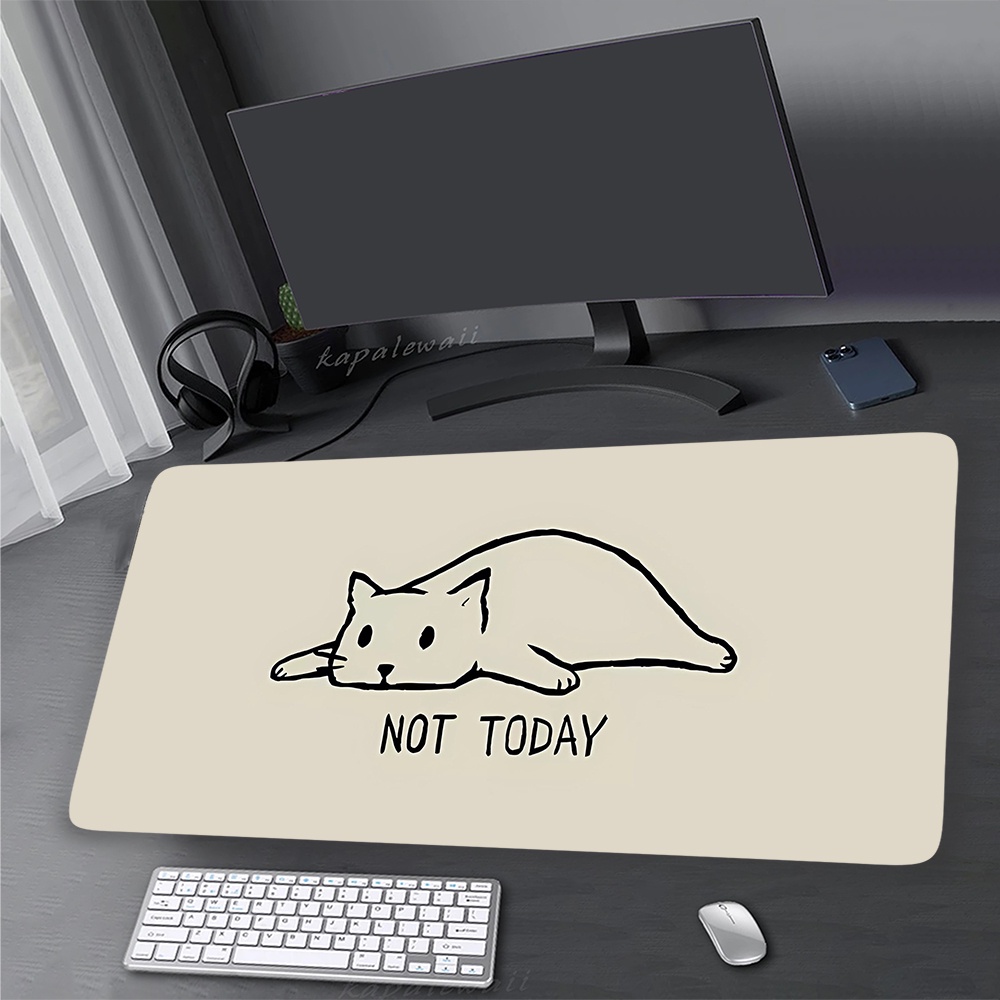 900x400mm Kawaii Mèo Dễ Thương Game Thủ Chuột Miếng Lót Khóa Lớn Cạnh Mousepads XXL Chuột Thảm Chơi Game Mousepad Bàn Phím Thảm