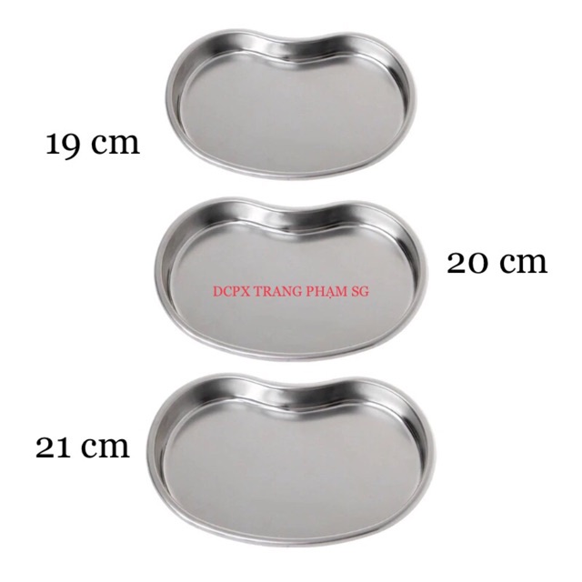 KHAY INOX HẠT ĐẬU 19cm ĐỰNG DỤNG CỤ Y TẾ | Dụng Cụ Phun Xăm