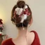 YT4 Giáng Sinh Sang Trọng Kẹp Tóc Nữ Nơ Tua Rua Kẹp Tóc Cá Mập Kẹp Thời Trang Và Cá Tính Phụ Kiện Tóc