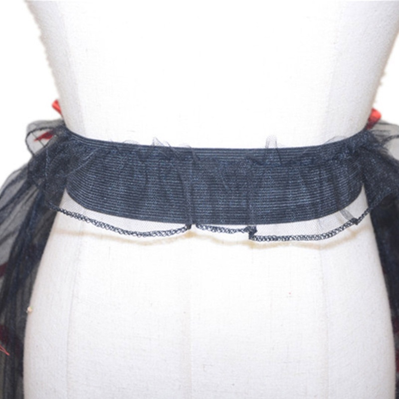 Vic Victoria Steampunk Bustle Váy 5 lớp Thắt lưng vải tuyn Tutu Overskirt