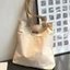 Túi Tote IAPPORTUNIA, Túi Xách Canvas Dung Tích Lớn, Chỉ May Thời Trang Phù Hợp Với Túi Đeo Vai Nữ