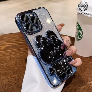 ốp lưng redmi note 9 Ốp Điện Thoại Silicon Mềm Mạ Điện Họa Tiết Thỏ Lấp Lánh Chống Rơi Cho redmi note 9