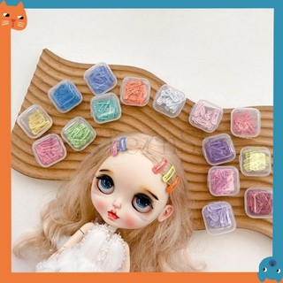 2cm Mini Thú Cưng BB Kẹp Nhiều Màu Sắc Nhỏ Vuông Kẹp Tóc Candi Màu Trái Cây Teddy Yorkshire Chó Mèo Trang Sức Chó Con Thẻ Tóc