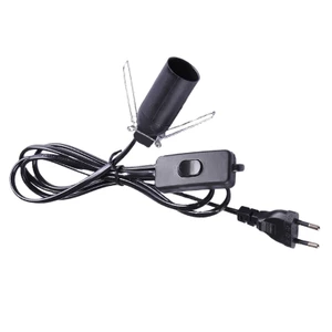 EDB * Đế đèn 1 8M E14 Giá đỡ cáp dây nguồn có công tắc Muối Đế đèn EU Plu