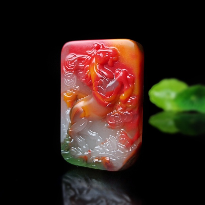 Mặt Dây Chuyền Hình Ngựa Hoàng Đạo Màu Sắc Ngẫu Nhiên