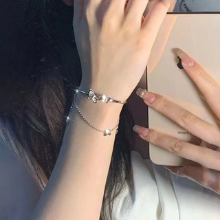 Vòng Tay Hai Lớp Bằng Hợp Kim Hình Bướm Thời Trang Dành Cho Nữ Vòng Tay Hai Lớp Hình Bướm Bằng Hợp Kim Thời Trang Cho Nữ