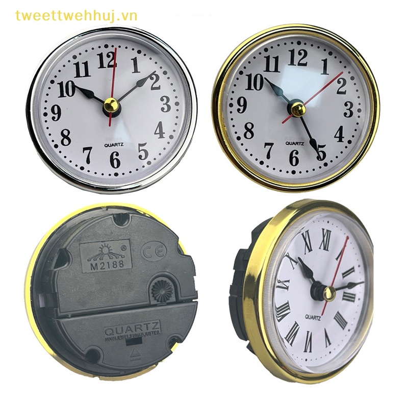 Tweehuj Đồng Hồ Treo Tường Hình Tròn Cổ Điển Đường Kính 65mm In Số La Mã