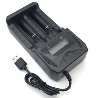 Bộ sạc pin Lithium USB 1/2 khe 18650, đế sạc nhanh đa năng LCD thông minh