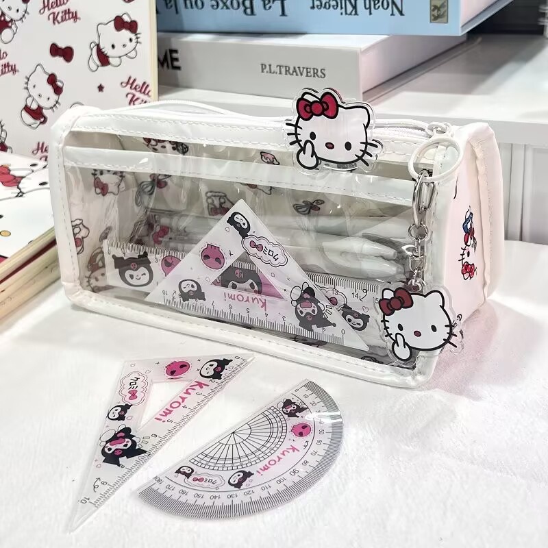 Dễ Thương Bóp Viết Nhựa pvc Trong Suốt In Hình hello kitty Đáng Yêu ...
