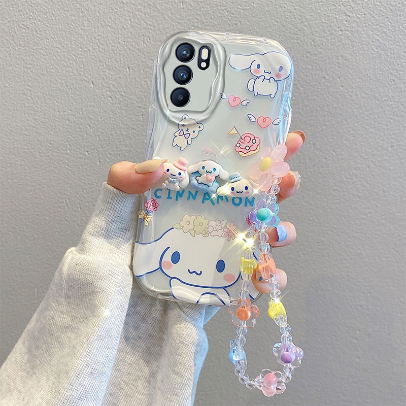 Ốp lưng Oppo Reno 6z 5G Ốp Oppo Reno 6 Ốp Điện Thoại Trong Suốt Đính Búp Bê Hoạt Hình Cho OPPO Reno 6z 5G Reno6 Z 5G
