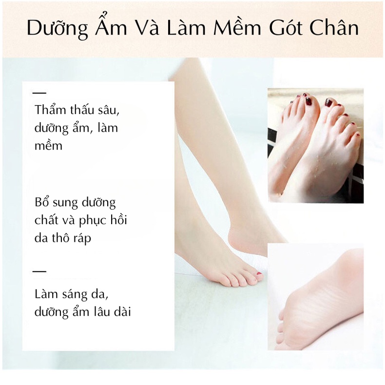 Kem Dưỡng Da Chân Vitamin E Giúp Dưỡng Ẩm, Chống Nứt Nẻ, Khô Ráp, Chai Sần, Hồi Phục Gót Chân Nứt Nẻ, Dưỡng Da Mềm Mịn