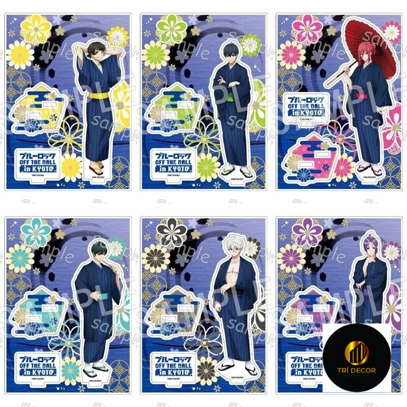 Mô hình Standee Anime Blue Lock Seishiro Nagi luv Acrylic Figure Chigiri Hyoma Phụ kiện trang trí để bàn góc học tập