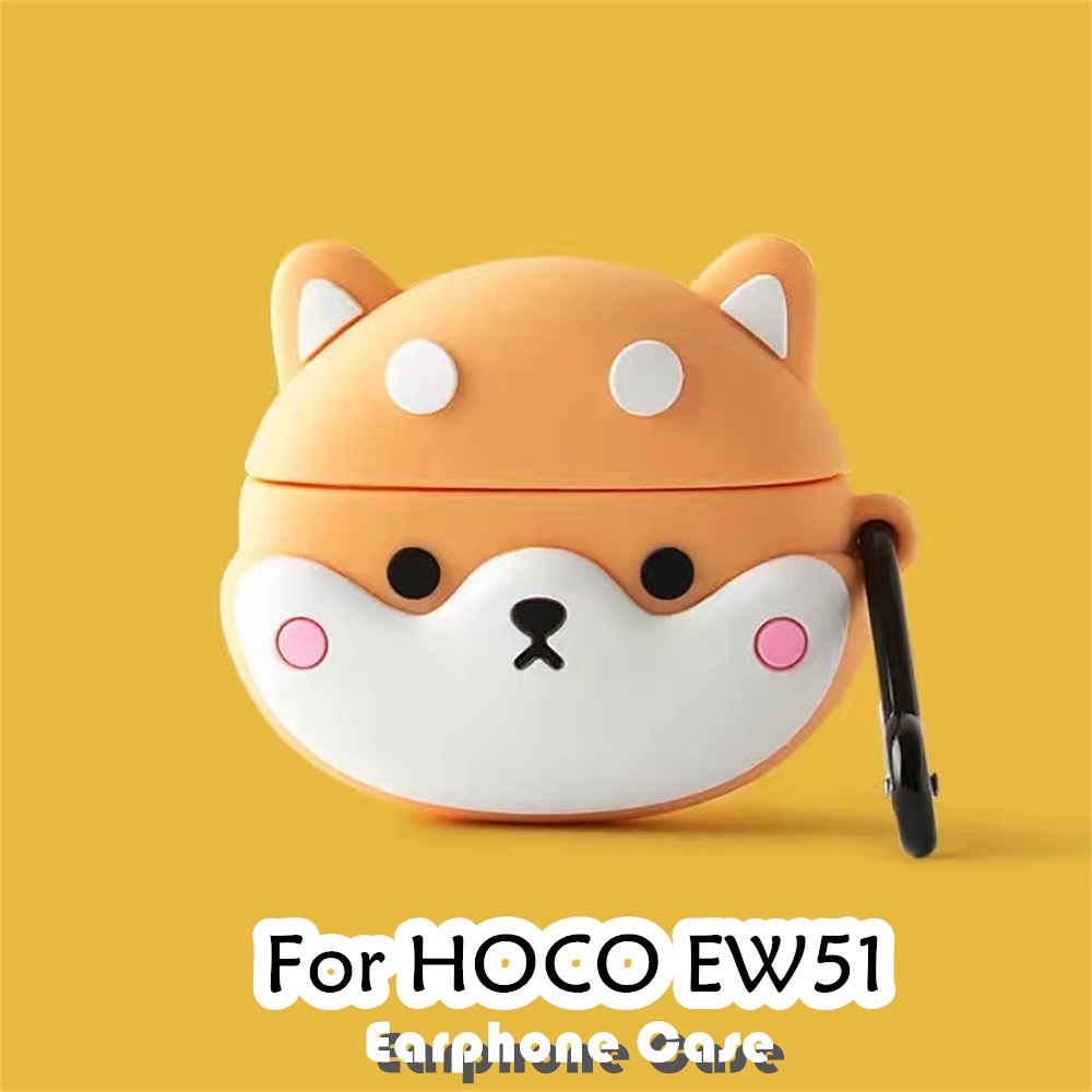 [Ngôi sao tương lai] Dành cho Vỏ HOCO EW51 Dòng phim hoạt hình chống rơi Black Dragon Vỏ tai nghe silicon mềm