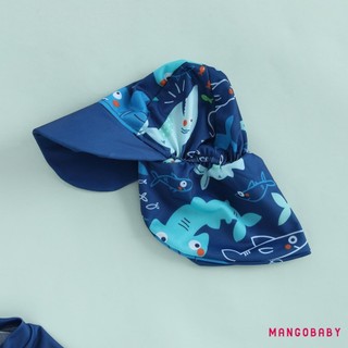 Mg-toddler Bé Trai Rash Guard Đồ Bơi Playsuits In Hình Cá Mập Dây Kéo Tay Ngắn Chống Nắng Bộ Đồ Tắm Có Mũ Bơi