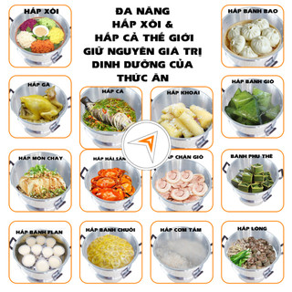 Chõ hấp xôi, đồ xôi nhôm Trường Thành đủ size - Trường An VN