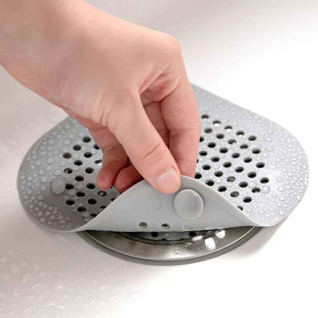 Nắp Lọc Chống Tắc Nghẽn Đậy Cống Thoát Nước Bồn Rửa Bằng Silicon