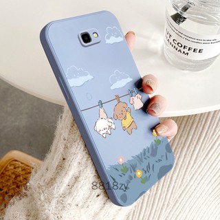 Ốp lưng Samsung TPU silicone mềm chống rơi in hình dễ thương kèm dây đeo cho J7 Prime/J5 Prime/J4 Prime/J4 Plus