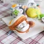 FUJIOU Bữa Sáng Series Chim Cánh Cụt Mặt Dây Chuyền, Bánh Mì Sữa Sang Trọng Ví Đựng Tiền Xu, Xúc Xích Di Động Túi Đựng Tai Nghe Trứng Chiên Squeak Móc Khóa Cô Gái