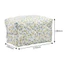 FAVORITEGOODS Túi đựng mỹ phẩm du lịch cỡ lớn, Túi đựng mỹ phẩm in hoa Túi trang điểm chần bông hoa, Hộp đựng đồ 2023 Phụ kiện trang điểm Túi xách vệ sinh nữ bé gái