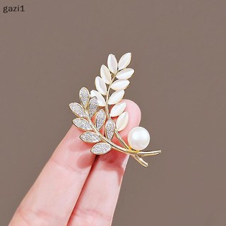 [Gzi1] Trâm Cài Áo Khoác Vest Đính Ngọc Trai opal Lấp Lánh Chống Ánh Sáng