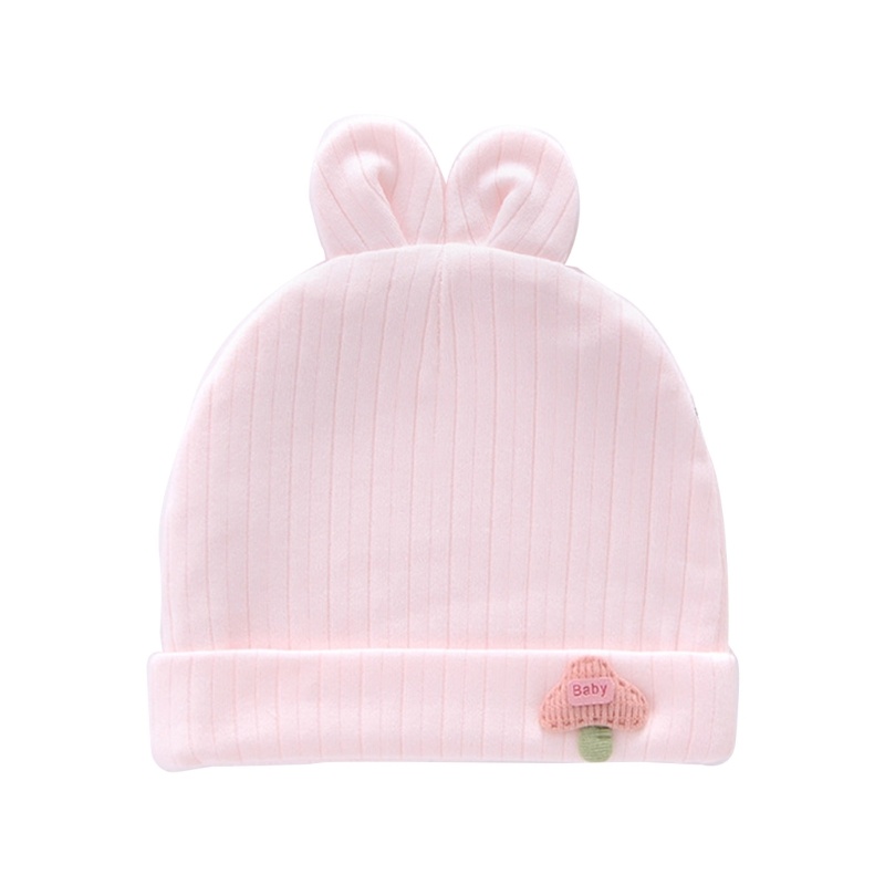 Dasbsug Mũ beanie trẻ sơ sinh sành điệu 0-6M Bé trai Bé gái Bonnet ấm áp Mũ mềm mại thoáng khí cho bé