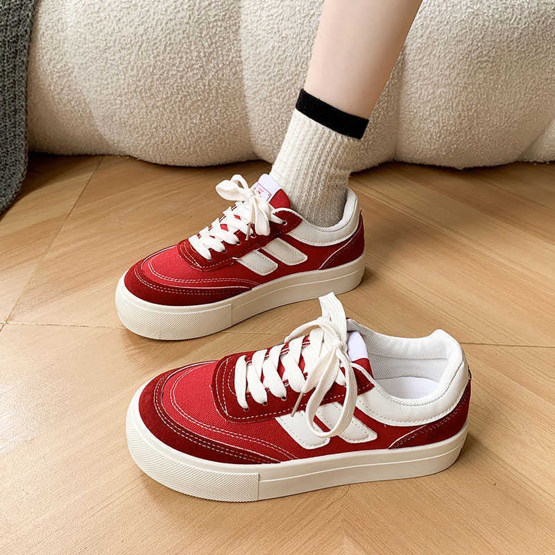 Giày Thể Thao canvas Đế Dày Thời Trang Nữ retro