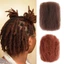 DELMER 50g / chiếc Afro Kinky xoăn số lượng lớn, Bím tóc tổng hợp Remy tóc số lượng lớn, Tóc Dreadlocks màu tự nhiên của Brazil DIY