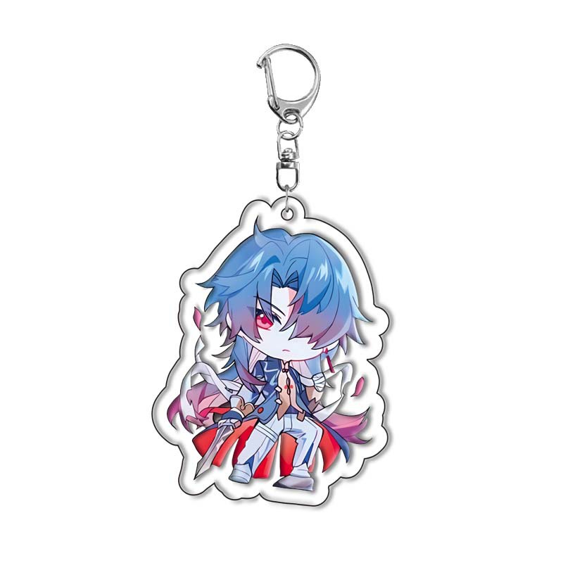 Honkai: Star Rail Yanqing Kafka Dan Heng Ngày 7 tháng 3 Arlan Jing Yuan Acrylic móc khóa schoolbag mặt dây chuyền trò chơi ngoại vi móc chìa khóa móc chìa khóa mặt dây chuyền