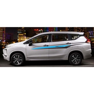 Tem Sườn Xe Ô Tô Xpander, Team Decal Oto Xanh Đen, tặng kèm tem nắp bình xăng hoặc tem chữ kí theo yêu ầu