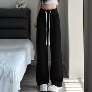 Quần thun dài Nhỏ Clothing bigsize nữ ống rộng phối dây cột trắng bản lưng chun co giãn thoải mái xinh xắn dễ phối Q14