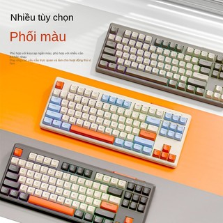 "Những con sói tự do M87" Bàn phím 2 mô hình Bluetooth không dây, văn phòng chơi điện tử, phím âm thanh PBT.