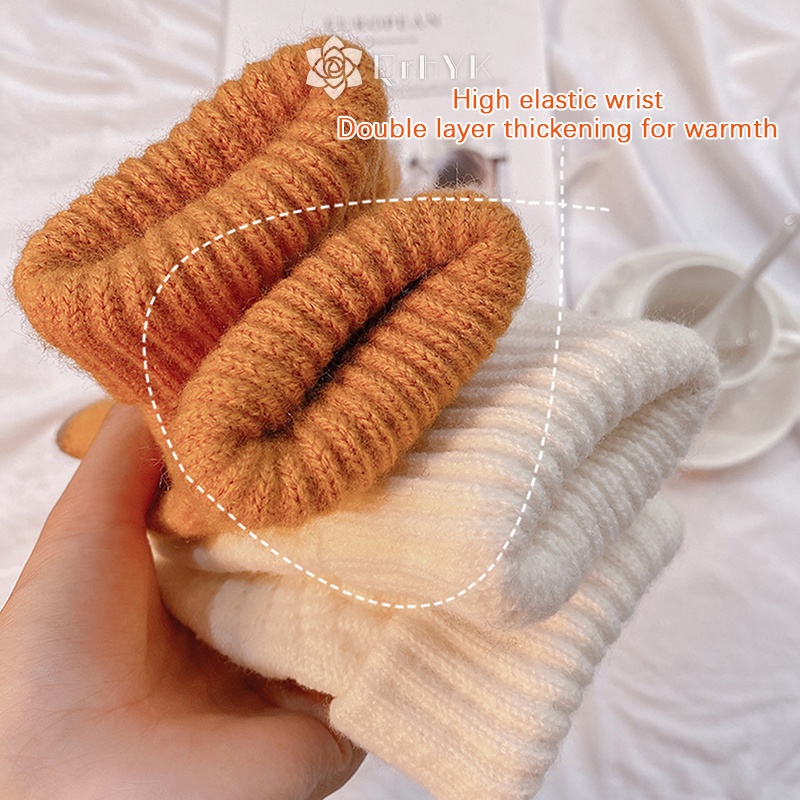 Đôi găng tay QrhYK giữ ấm cảm ứng màn hình mới