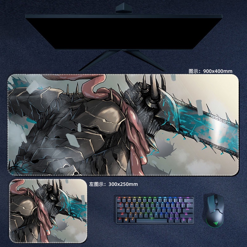 Máy Cưa Xích Người Chuột Thảm Makima Aki Devil Reze Quanxi Anime Mouse Pad Máy Tính Laptop Game Thủ Miếng Lót PC Phụ Kiện Chơi Game Thảm Để Bàn