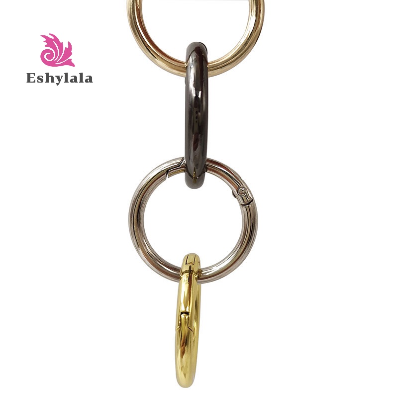 Cổng lò xo O Ring Móc khóa có thể mở được Chìa khóa Túi da Túi xách Dây đai Bộ phận dây đeo Mặt dây chuyền Khóa Snap Clasp Clip Móc kích hoạt [MỚI]