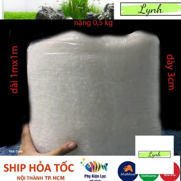 Bông Lộc Nước - 1Kg Bông Lọc Bể Cá, Bể Thuỷ Sinh , Hồ Cá, Lọc Nước Giếng Khoan Loại 1