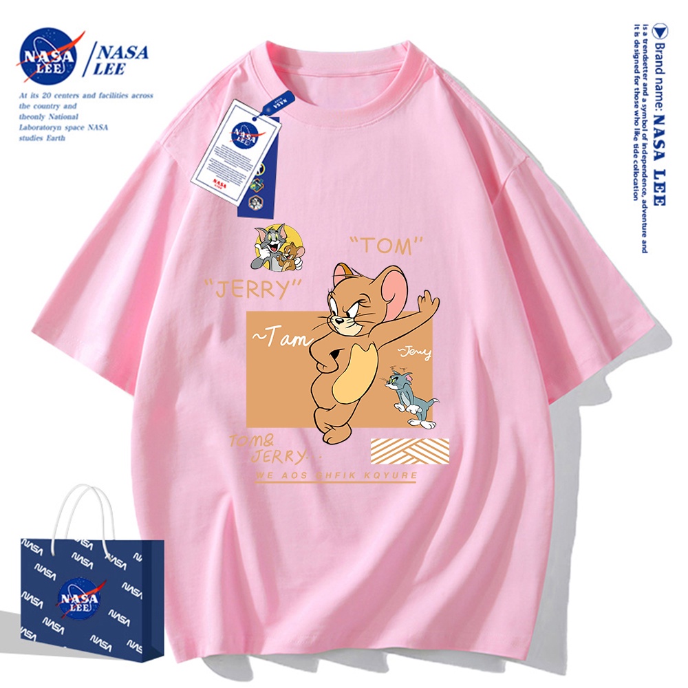 Áo Thun Cotton Tay Ngắn Dáng Rộng Nasa – Thời Trang Mùa Hè 2024 Cho Nam