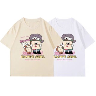 HIIXIIVI Áo Thun Tay Ngắn Dáng Rộng 100% cotton In Họa Tiết Hoạt Hình Dành Cho Nam Nữ size 5xl