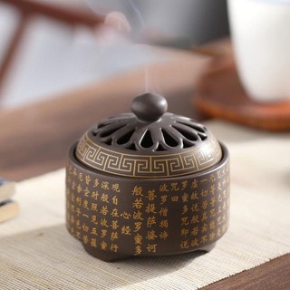 Lư Sứ Xông Trầm Cao Cấp - Khắc Bát Nhã - Trầm Hương Yên Lộc