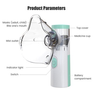 Có PIN sạc - Máy Xông Mũi Họng Nebulizer W303 Cao Cấp Cầm Tay Cho Bé Công Nghệ Nhật Bản