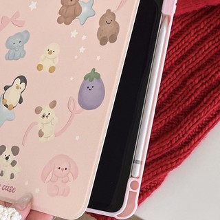 Ốp lưng họa tiết gấu trúc và nơ Acrylic cứng Tương thích với Mini6 Mini7 iPad5 6 7 8 9 10th 11th a16 Air11 Air2 Air13 Air4 Air5 10.9 "Pro10.5 Pro11 13 Pro12,9 2018 Bao da