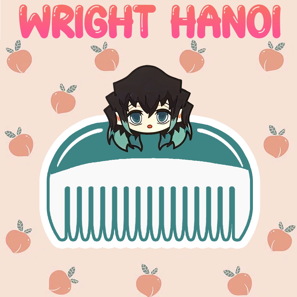 Mô Hình Lược Demon Slayer Kimetsu no Yaiba Thanh Gươm Diệt Quỷ Muchiro Akaza Nezuko  Phụ kiện trang trí Sưu tầm chibi