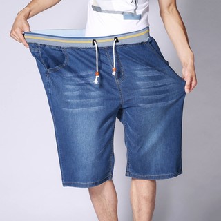 [Plus Size] Quần Short Jeans Nam Lưng Thun Co Dãn Tốt 150KG