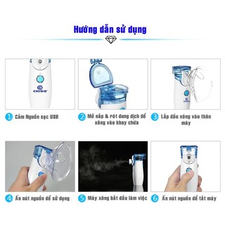 Cốc xông máy xông mũi họng cầm tay CHIDO YS31 - Phụ kiện máy xông siêu âm Chido - Chính hãng